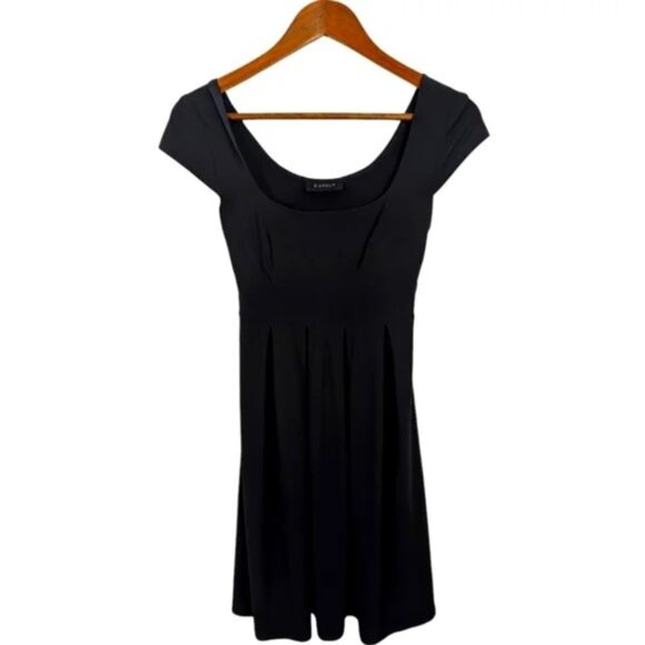 B Darlin - Vintage Y2K Tied Back Mini Little Black Dress - Picture 1 of 4